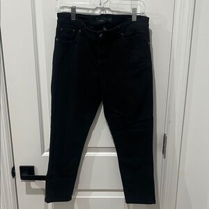 Ralph Lauren Black Cropped Jeans with Green Label Size 10